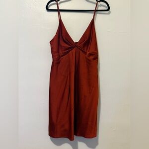 little red satin dress